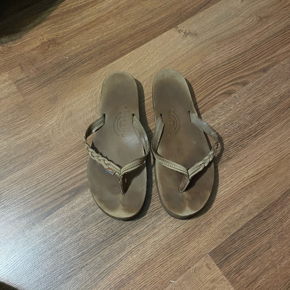 Rainbow Tan Leather Sandals - Picture 6 of 6